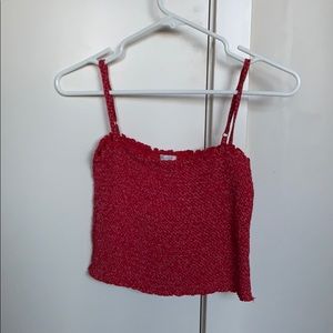 Brandy Melville Red Spaghetti Tank Top